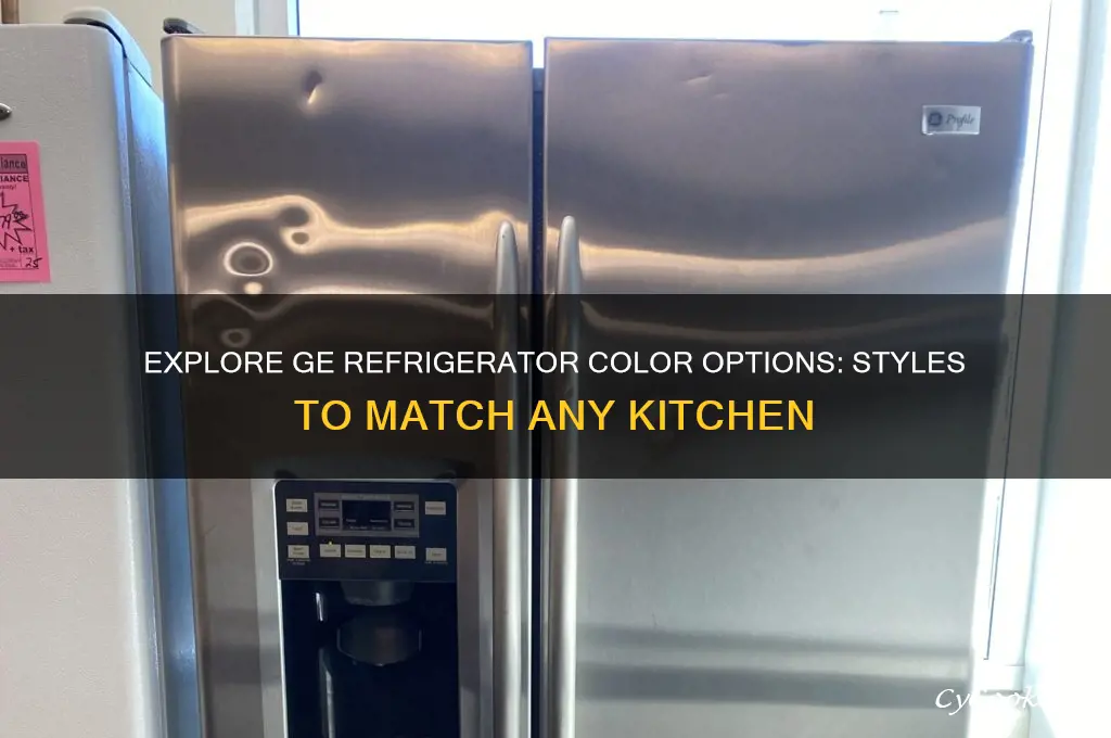 what colors does ge refrigerators come in