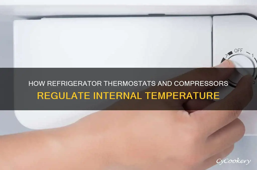 what controls the temperature in a refrigerator