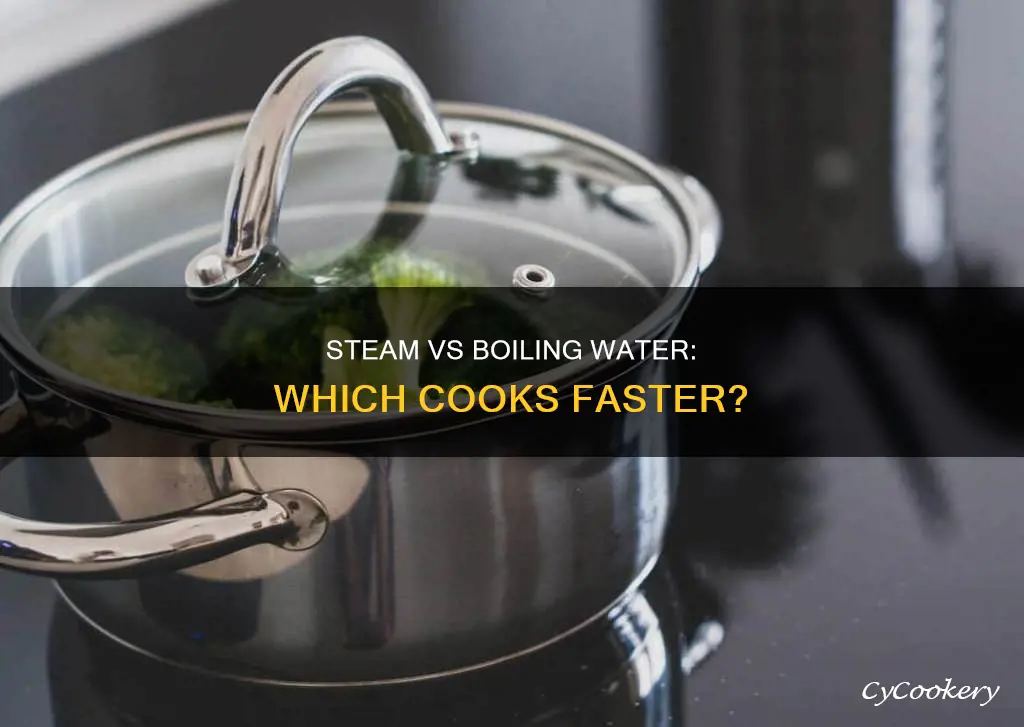 what cooks faster boiling water or steam