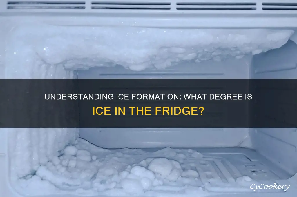 what degree is ice in the fridge