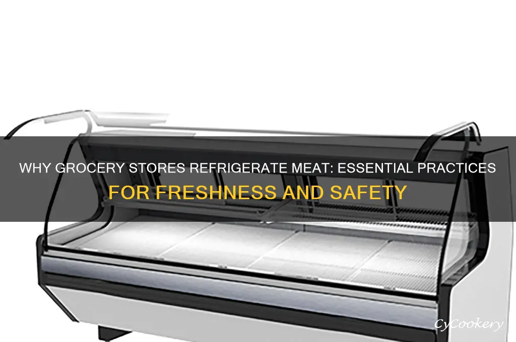what demp do gricery stores refrigerate meat
