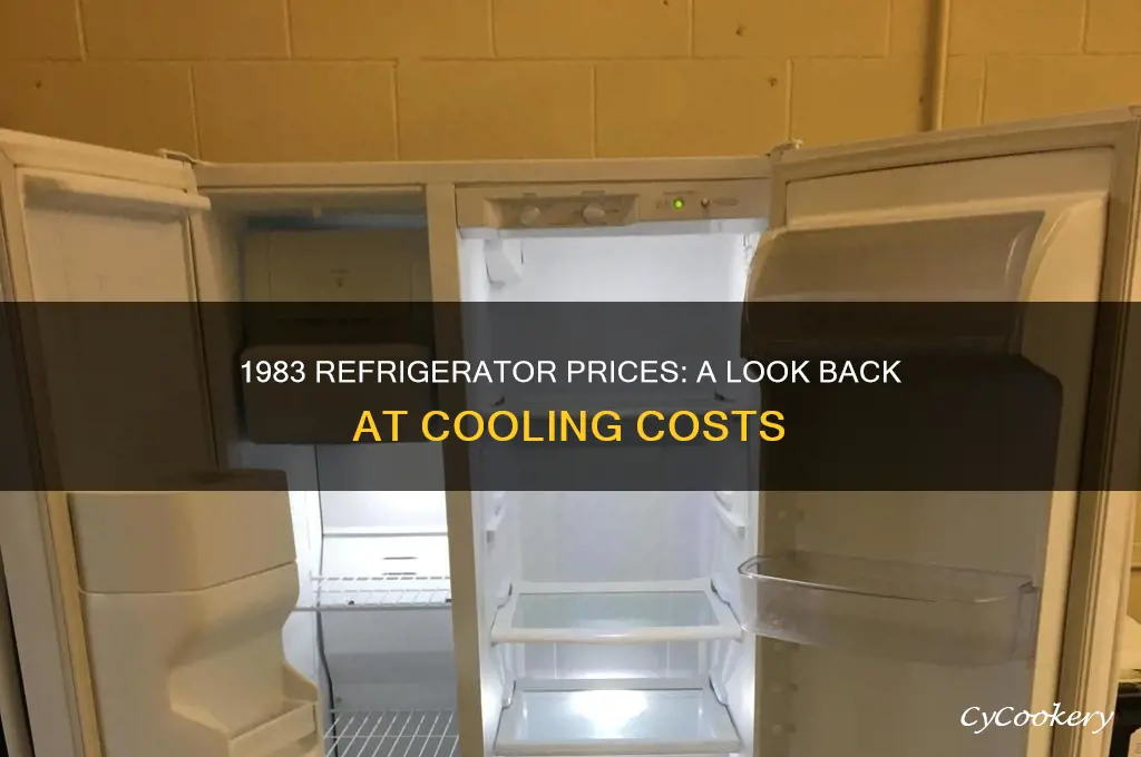 what did a refrigerator cost in 1983