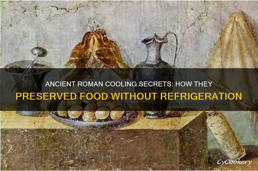 what did ancient romans use as refrigeration