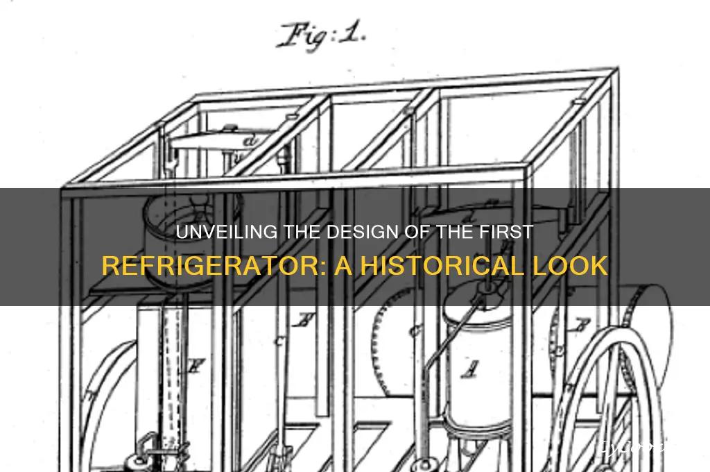 what did the first refrigerator look like