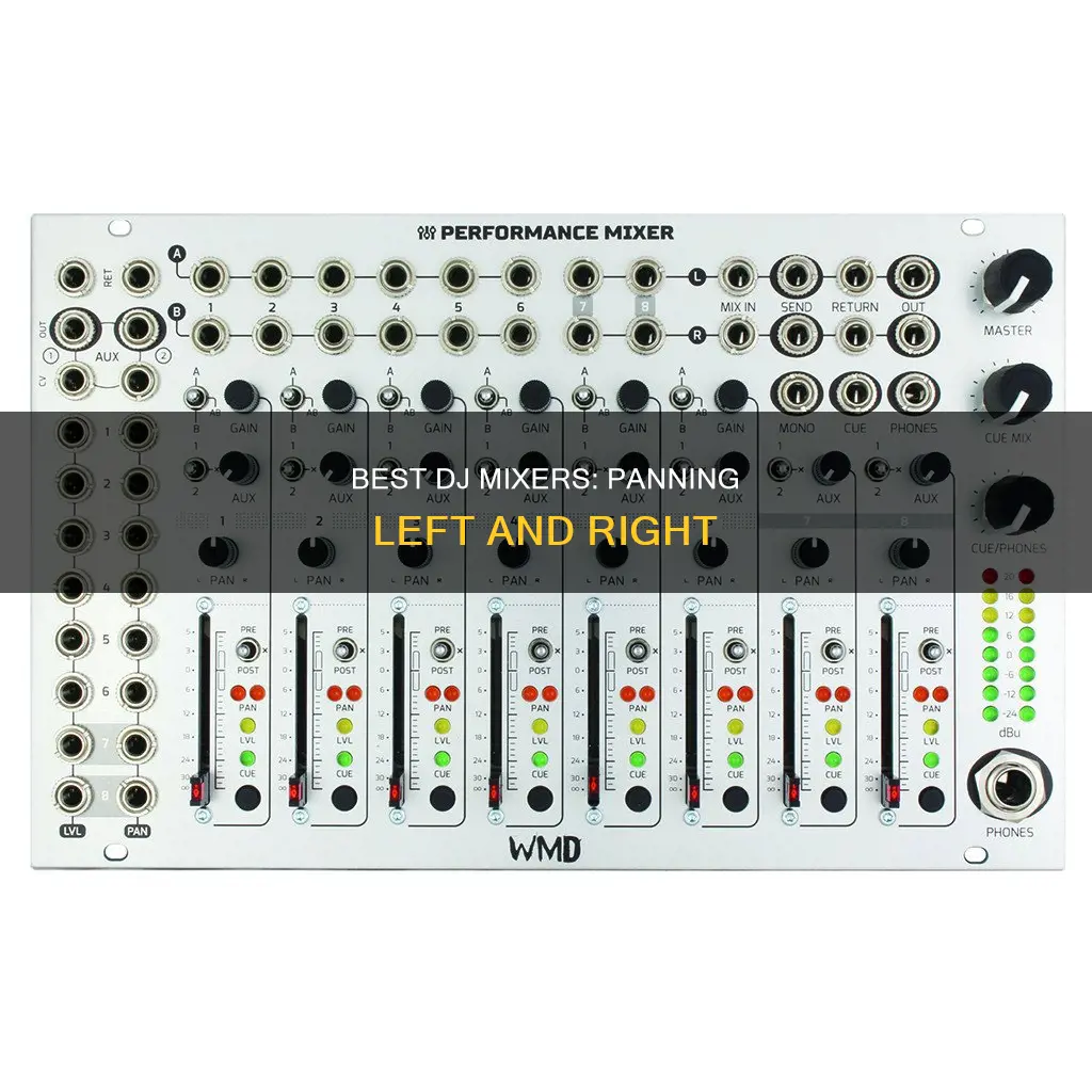 what dj mixers can pan left and right