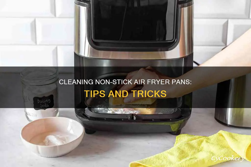 what do I clean my non-stick air fryer pan