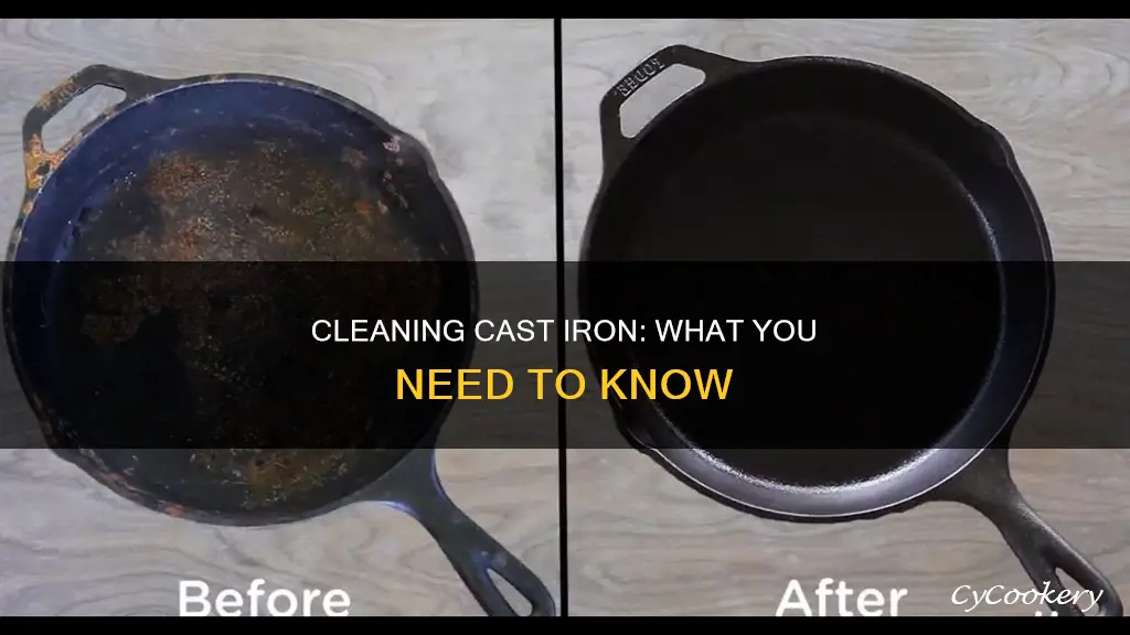 what do I need to clean cast iron pans