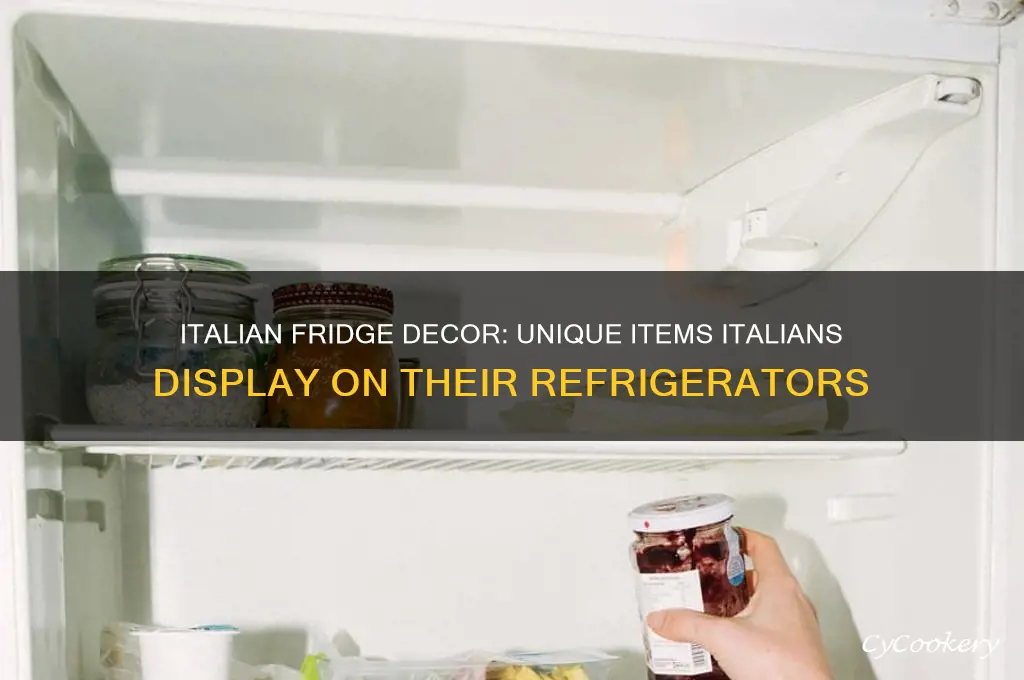 what do itaians put on the refrigerator
