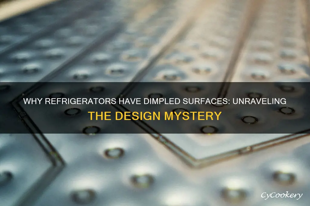 what do they call dimpled refrigerator surface