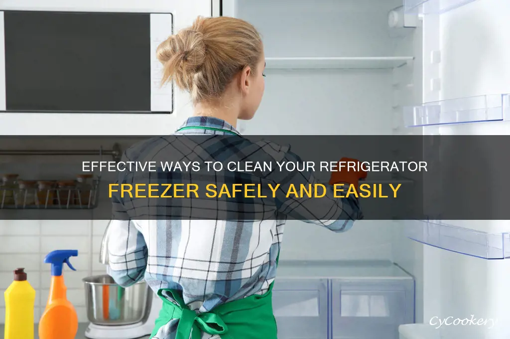 what do you clean refrigerator freezer with