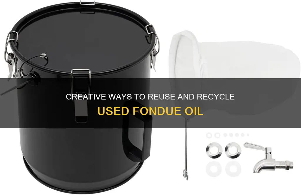 what do you do with used fondue oil