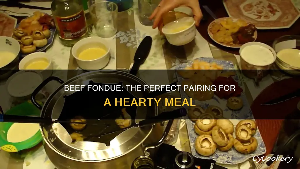 what do you serve with beef fondue