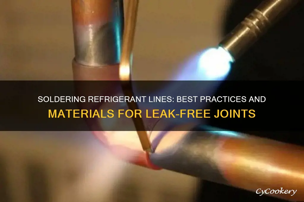 what do you solder refrigerant lines with
