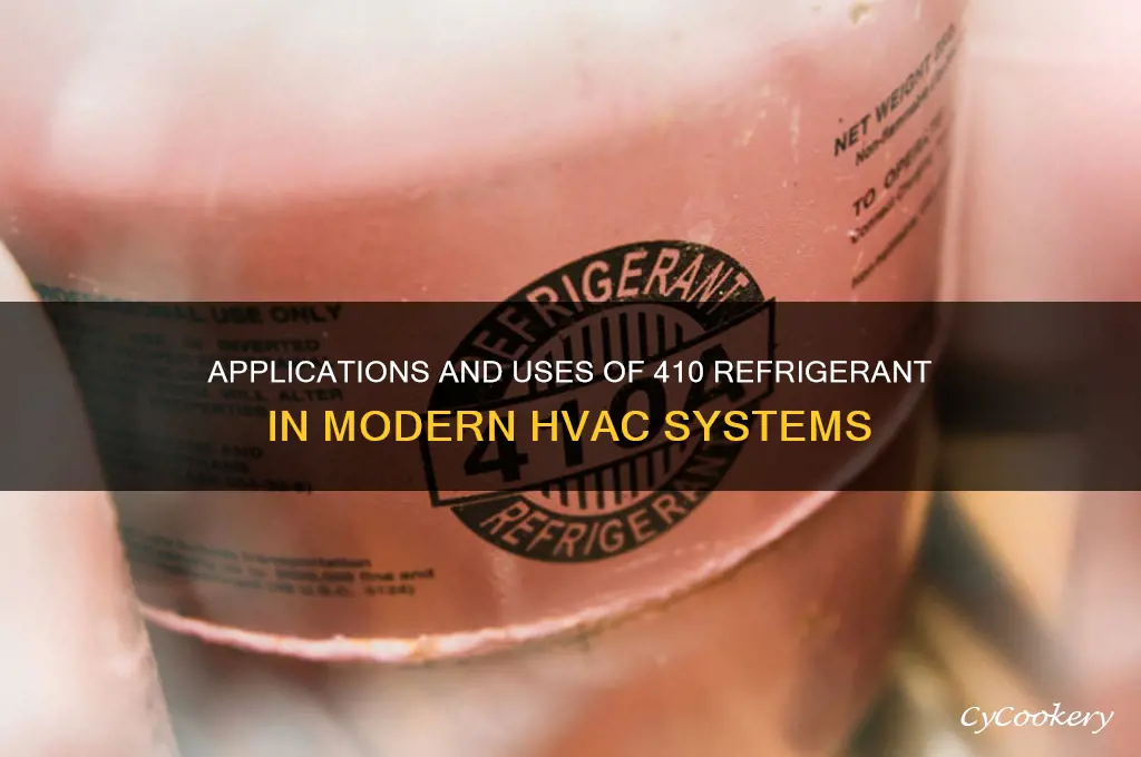 what do you use 410 refrigerant on
