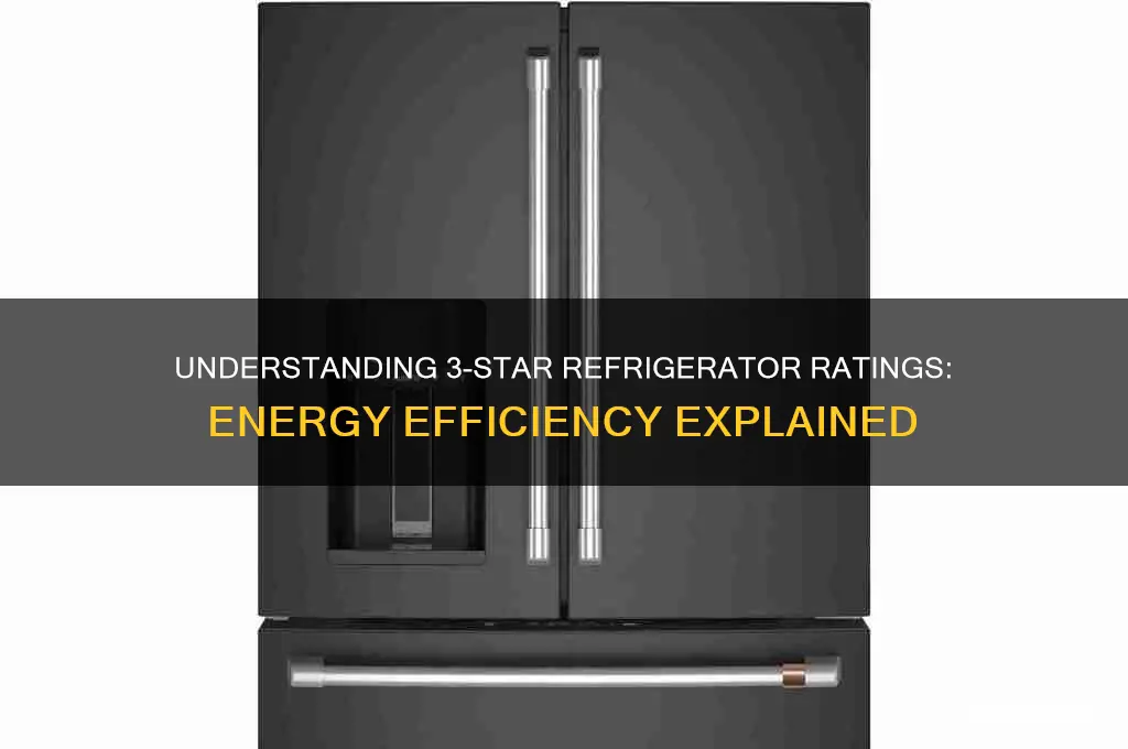 what does 3 star mean in refrigerator