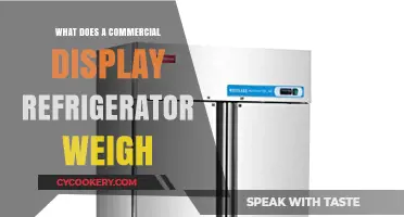 How Much Does a Commercial Display Refrigerator Weigh?