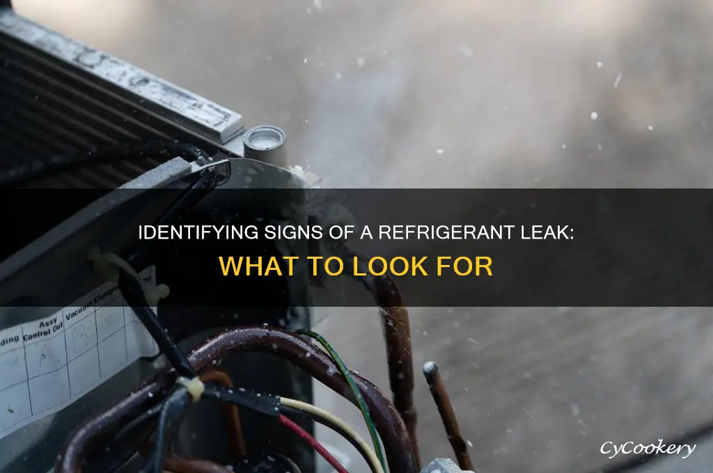 what does a refrigerant leak look like