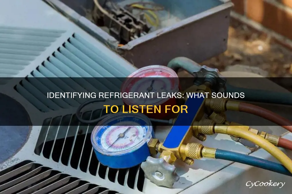 what does a refrigerant leak sound like