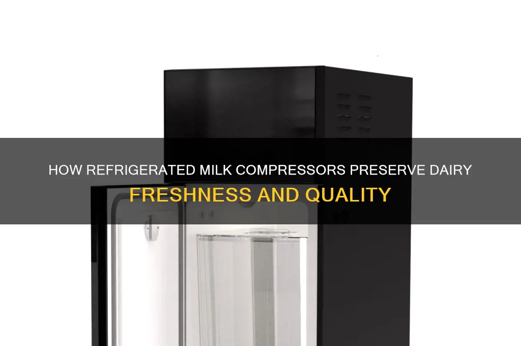 what does a refrigerated milk compressor do