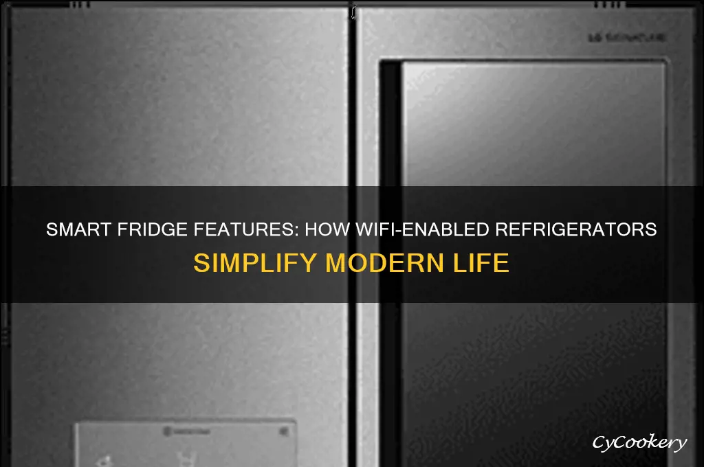 what does a wifi enabled refrigerator do