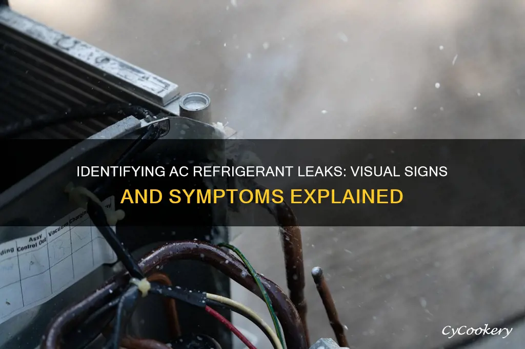 what does ac refrigerant leak look like
