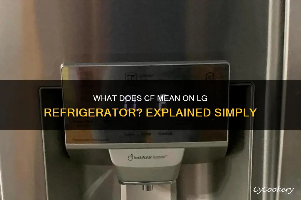 what does cf mean on lg refrigerator