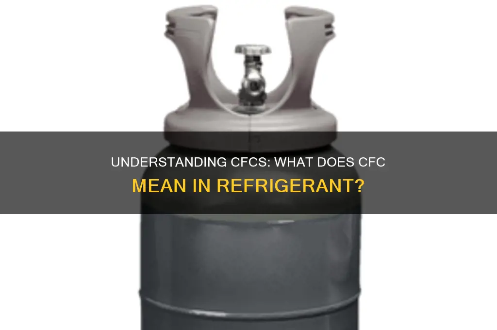 what does cfc mean with a refrigerant