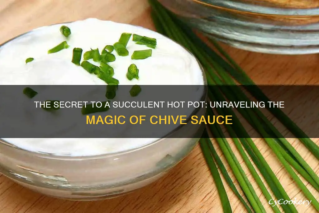 what does chive sauce taste like hot pot