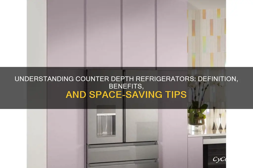 what does counter depth mean for a refrigerator