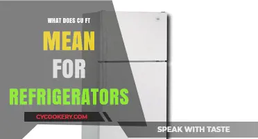 Understanding Refrigerator Capacity: What Does Cu Ft Mean?
