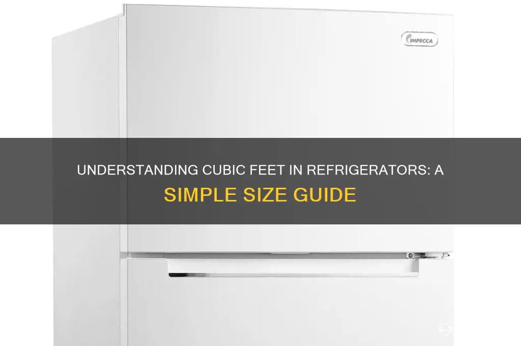 what does cubic feet in refrigerators mean