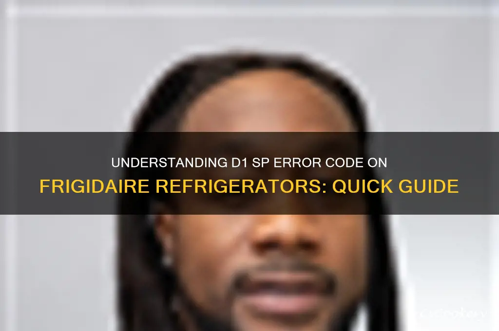 what does d1 sp mean on a frigidaire refrigerator
