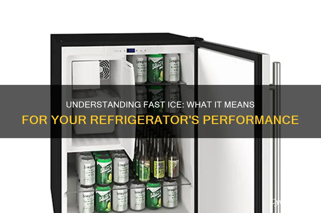 what does fast ice mean on refrigerator