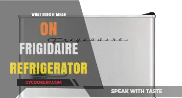 What Does 'H' Mean on Your Frigidaire Refrigerator? Explained