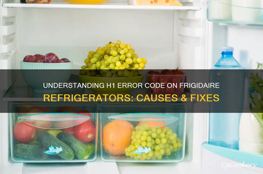 what does h1 mean on frigidaire refrigerator