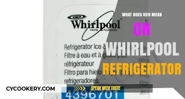 Understanding H20 Indicator on Whirlpool Refrigerators: Meaning and Function