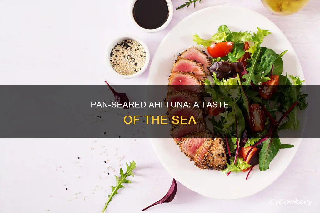 what does pan seared ahi tuna taste like