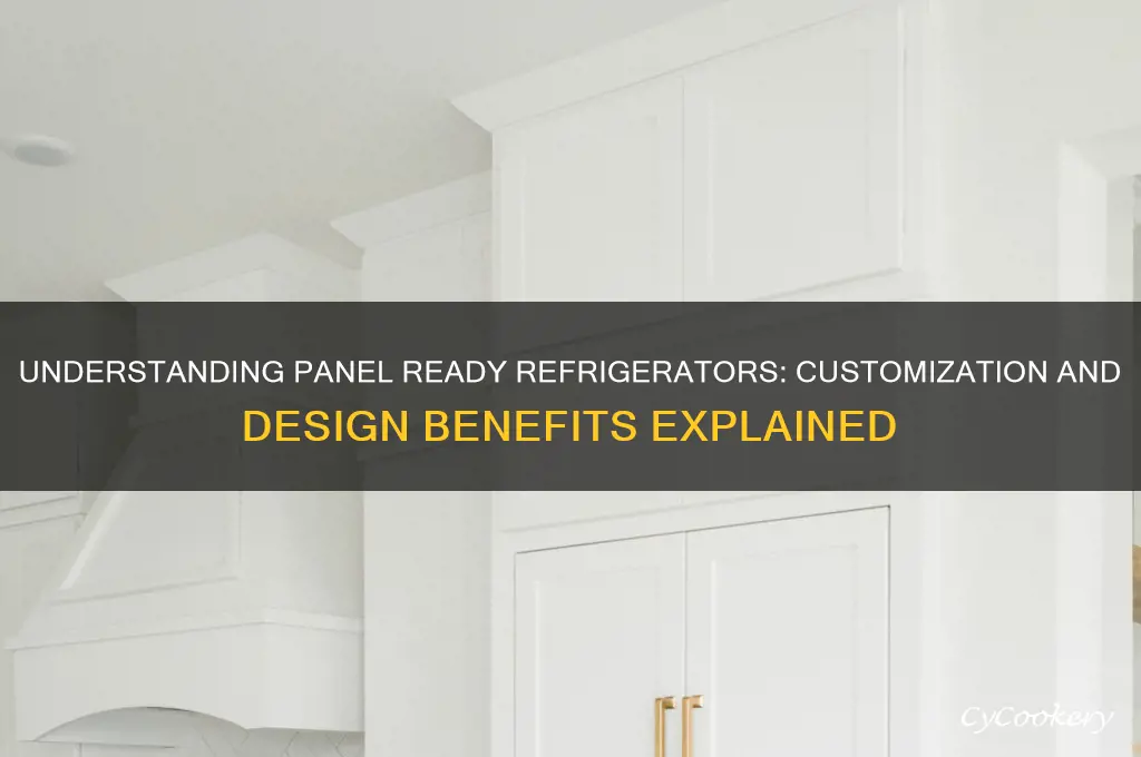 what does panel ready mean for refrigerator