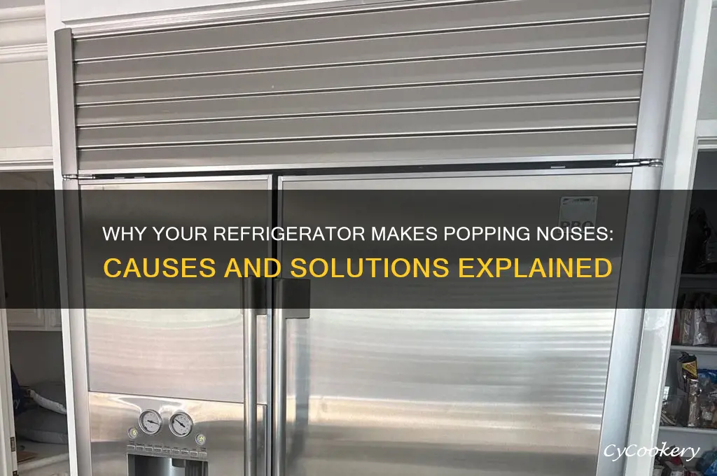 what does popping sound from refrigerator mean