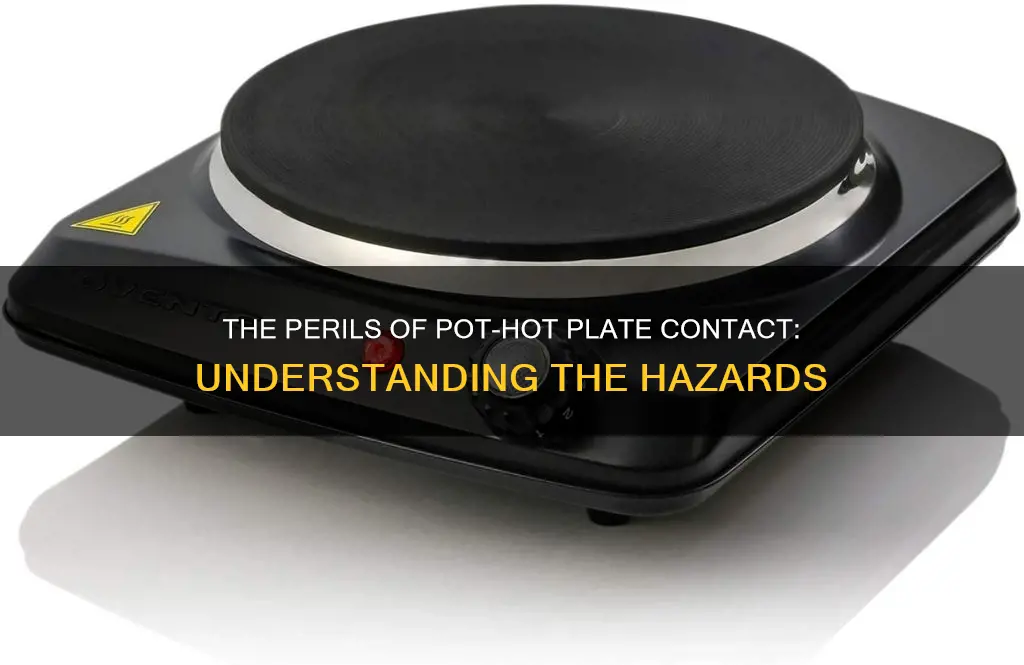 what does pot sits on hot plates