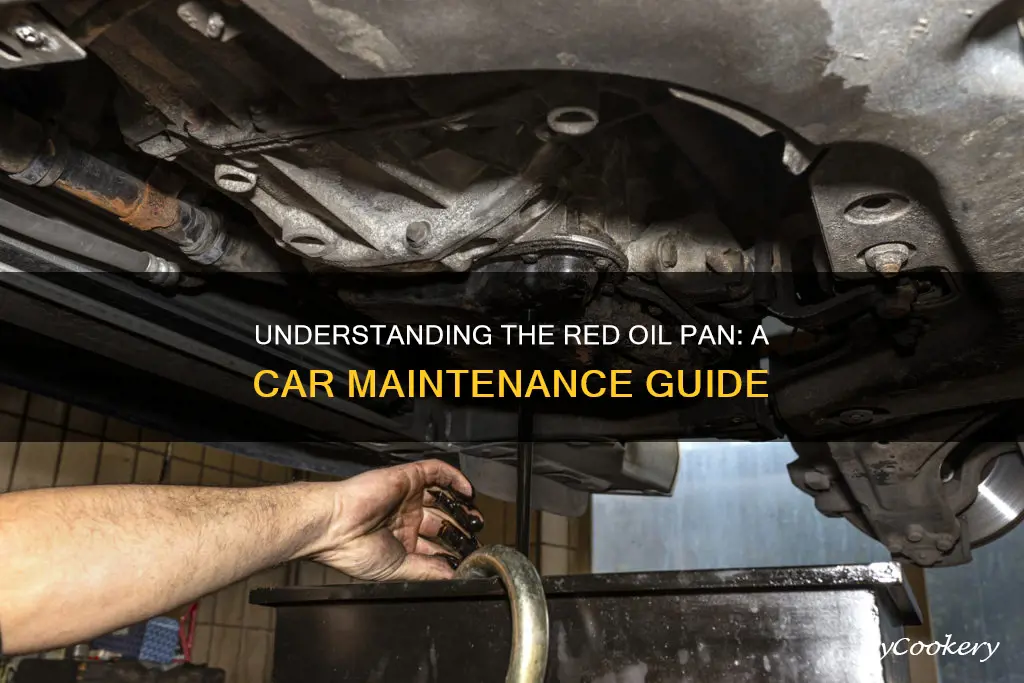 what does red oil pan mean on car