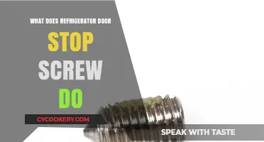 Understanding the Role of the Refrigerator Door Stop Screw