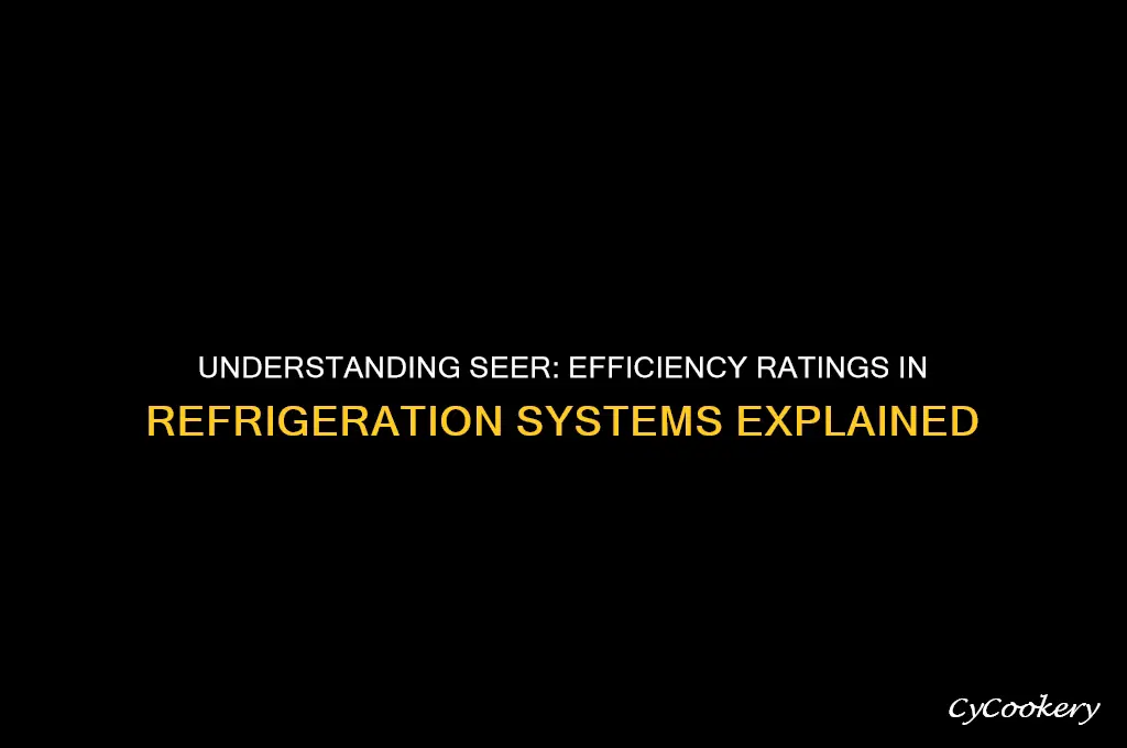 what does seer mean in refrigeration system