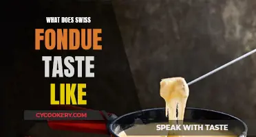 Fondue Flavor: Decoding Swiss Fondue's Unique Taste