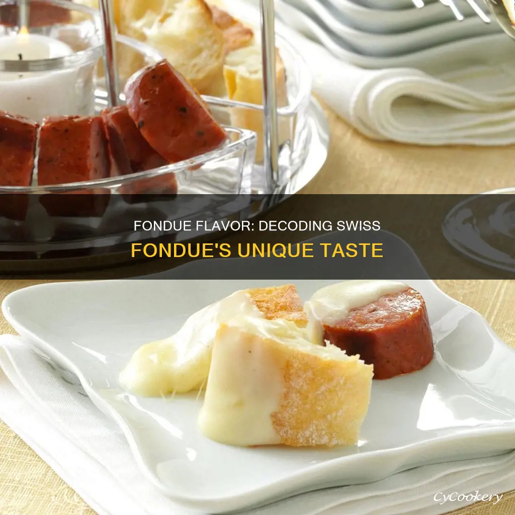 what does swiss fondue taste like