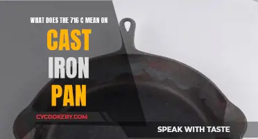 The Meaning of 716 C on Cast Iron Pans