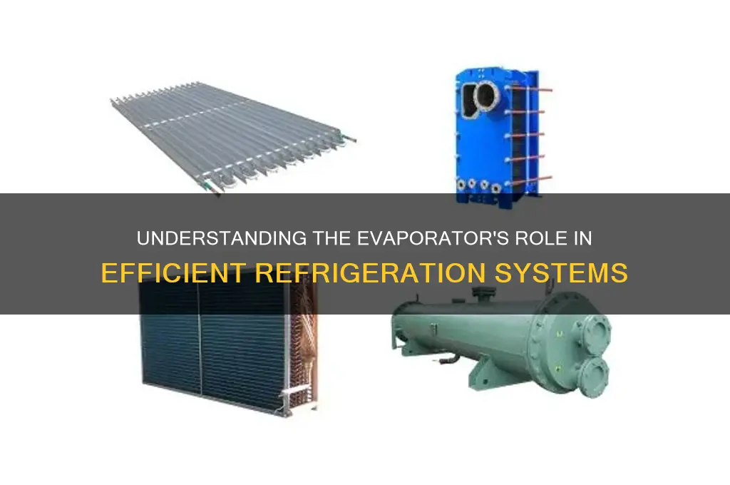 what does the evaporator do in a refrigeration system
