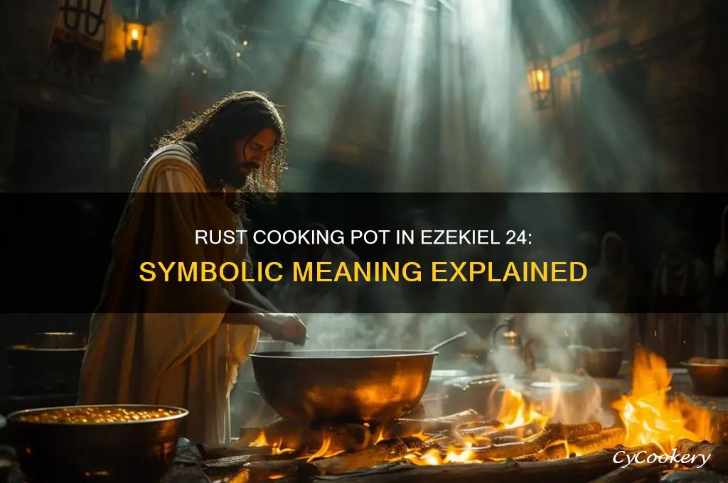 what does the rust cooking pot in ezekiel 24 represent