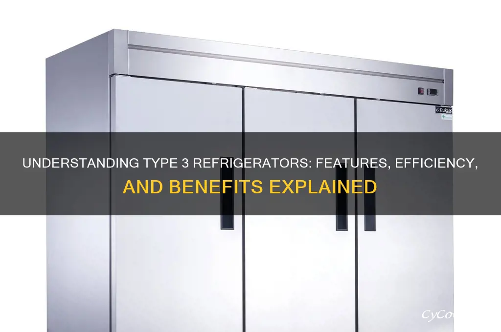 what does type 3 mean for refrigerator