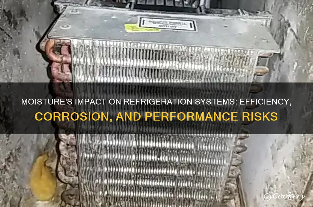 what effect does moisture have on a refrigeration system